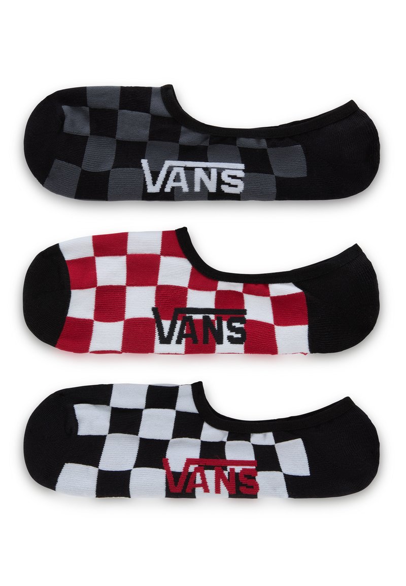 Vans - CLASSIC NO SHOW  3PACK - Socken - white black, Vergrößern