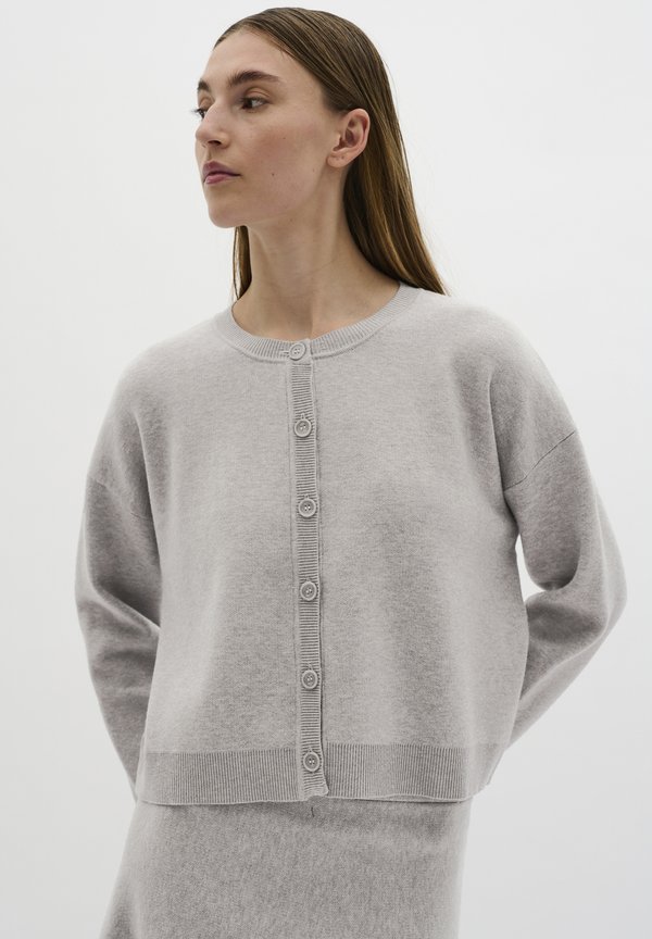 Strickjacke - flint gray melange