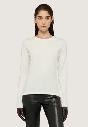 SLIM FIT IN A MANICHE LUNGHE - Camiseta de manga larga - white siracusa