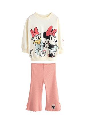 Next REGULAR FIT - DISNEY MINNIE MOUSE AND DAISY DUCK LONG SLEEVE TOP AND FLARE SET . - Sudadera - ecru white