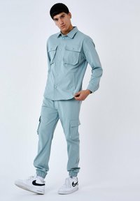 Project X Paris STYLE - Pantalon cargo - bleu/vert