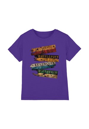 Cotton Soul, HARRY POTTER BURNT BANNERS UNISEX - T-Shirt print - purple