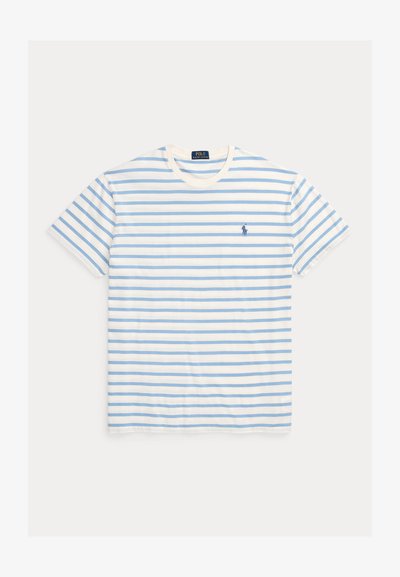 Polo Ralph Lauren CLASSIC FIT STRIPED JERSEY T-SHIRT - Apdrukāts T-krekls - nevis/vessel blue