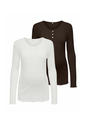 OLMVISTA 2ER-PACK  - Longsleeve - coffee bean