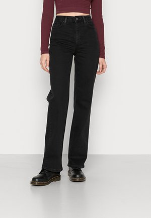 Pieces PCHOLLY WIDE  - Jeans relaxed fit - black