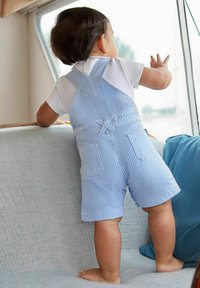 JoJo Maman Bébé STRIPE - Kombinezoni - blue