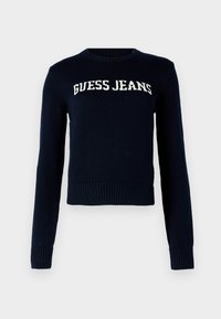 Guess Jeans INTARSIA - Maglione - daring ocean