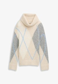 Unausgewählt, beige grey argyle knit design