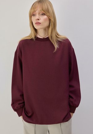OVERSIZE BASIC  - Sweatshirt - burgundy