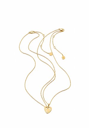 Hey Happiness, CONNECTED MOTHER AND DAUGHTER HEART - Necklace - gold-coloured