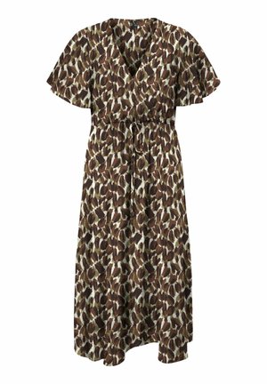 Vero Moda Curve, KLEID VMCMEA LANGES KLEID - Velika haljina - chocolate torte