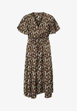Vero Moda Curve, KLEID VMCMEA LANGES KLEID - Vestito lungo - chocolate torte