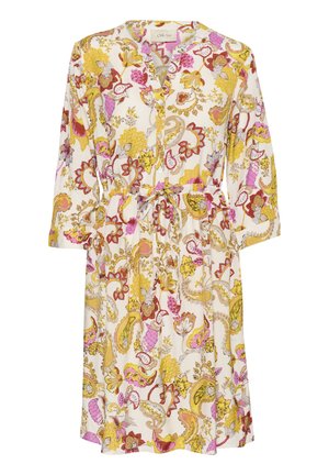 Cream Shirt dress - paisley print