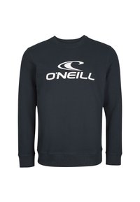 Felpa blu navy in misto cotone, con colletto rotondo, maniche lunghe e un grande logo bianco O'Neill sulla parte anteriore.