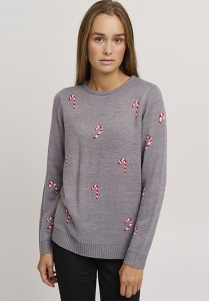 OXCHRISTEL - Strickpullover - medium grey melange