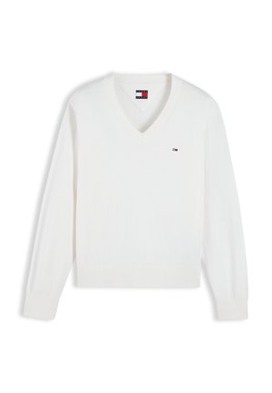 Tommy Jeans, ESSENTIAL - Svetrík - off-white