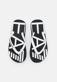 EA7 Emporio Armani UNISEX - T-bar sandals - black/white