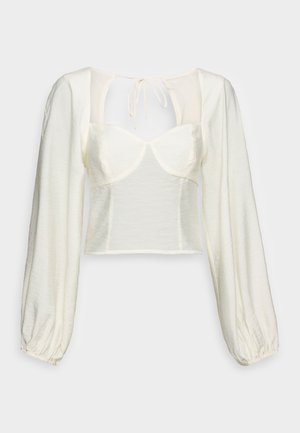 Gina Tricot Petite THERESA BLOUSE - Μπλούζα - offwhite