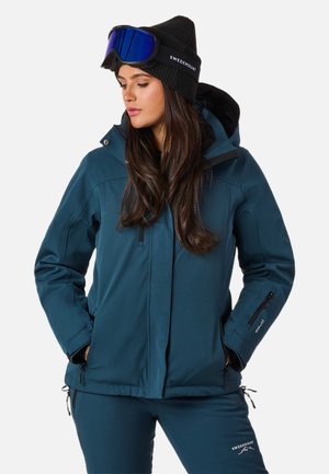 CERVINIA - Skijakke - dk steel green/black