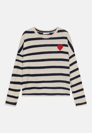 Name it NKFLILLA - Langarmshirt - buttercream/dark sapphire