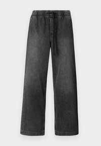 PULL ON WIDE LEG  - Široké nohavice - washed black