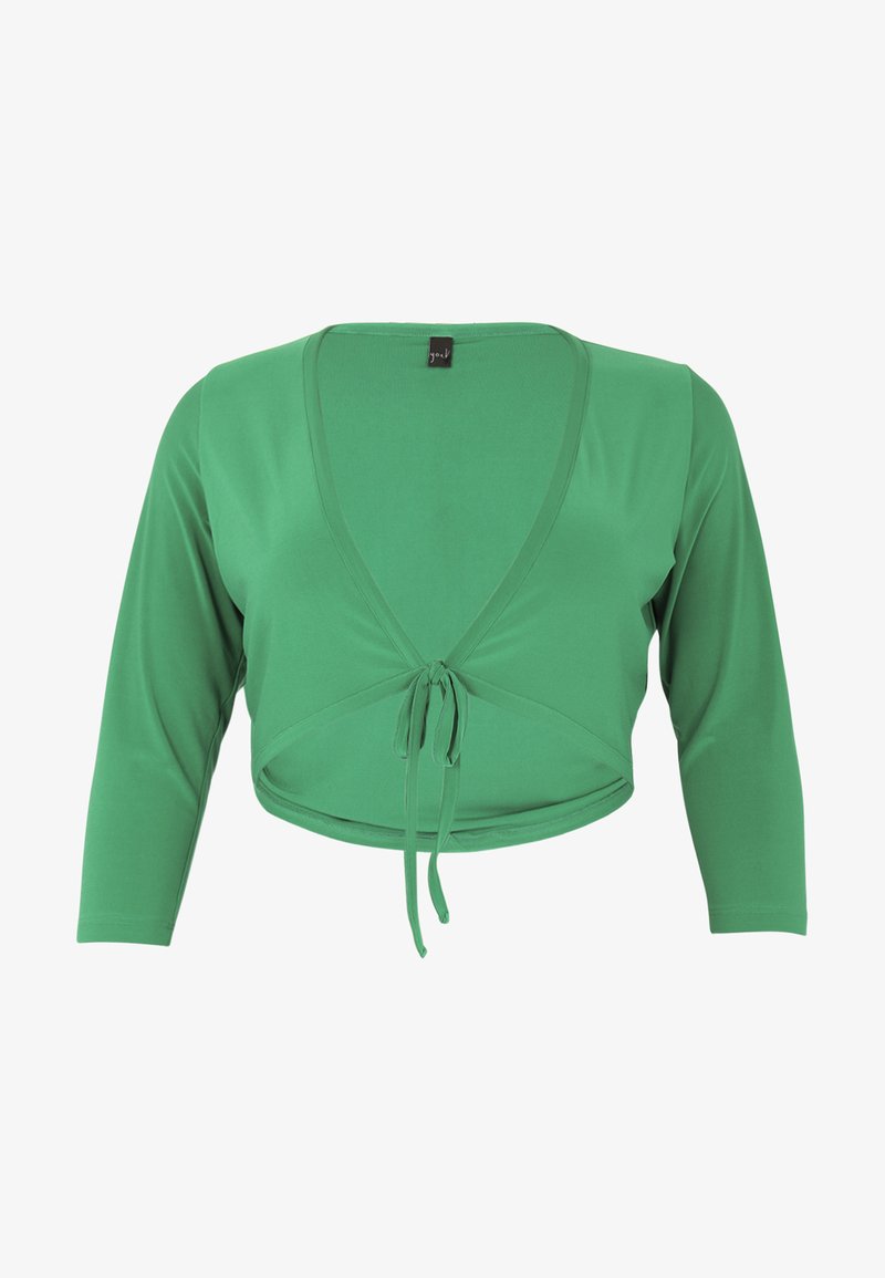 YOEK MET LANGE MOUWENV - Cardigan - green