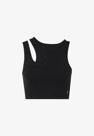 On, STUDIO ASYMMETRIC CROP - Débardeur - black