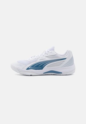 SOLARFLASH III - Handball shoes - white/blue horizon