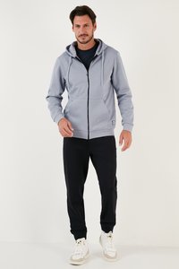 Buratti Sudadera con cremallera - blue/grey
