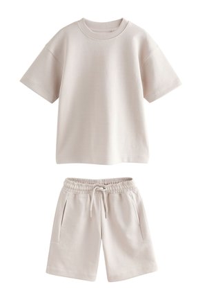 Next RELAXED FIT HEAVYWEIGHT SET   - Tepláky - cement