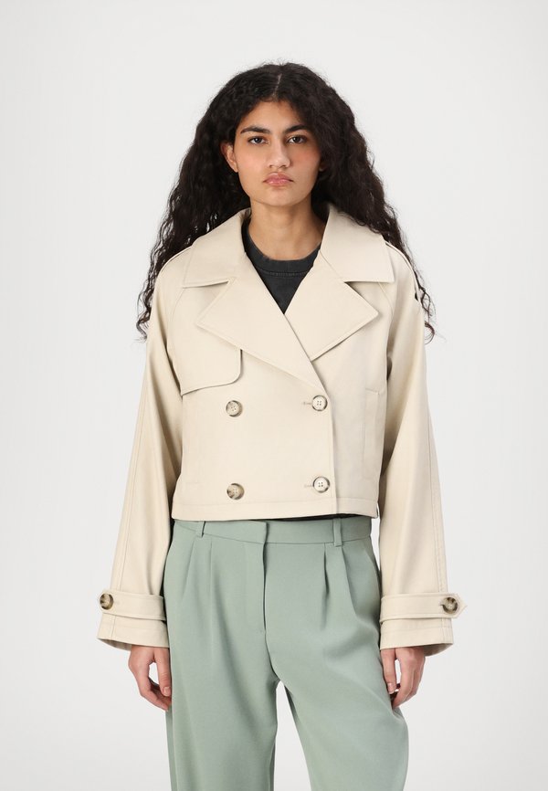 ONLAMIA - Faux leather jacket - pumice stone