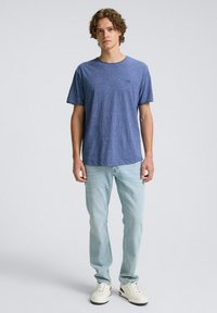 TOM TAILOR DENIM OPEN EDGE MELANGE - Basic póló - sodalite blue