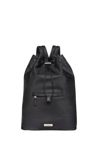 Zaino con cordoncino nero di Calvin Klein, dotato di tasca frontale con zip e spallacci regolabili.