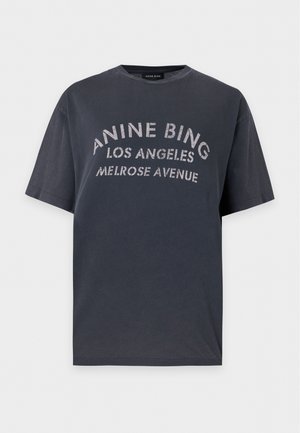 ANINE BING, CADE TEE MELROSE STENCIL - T-shirt imprimé - black
