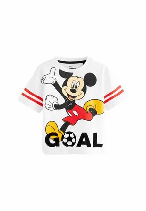 Next MICKEY FOOTBALL SHORT SLEEVE - REGULAR FIT - Triko s potiskem - white