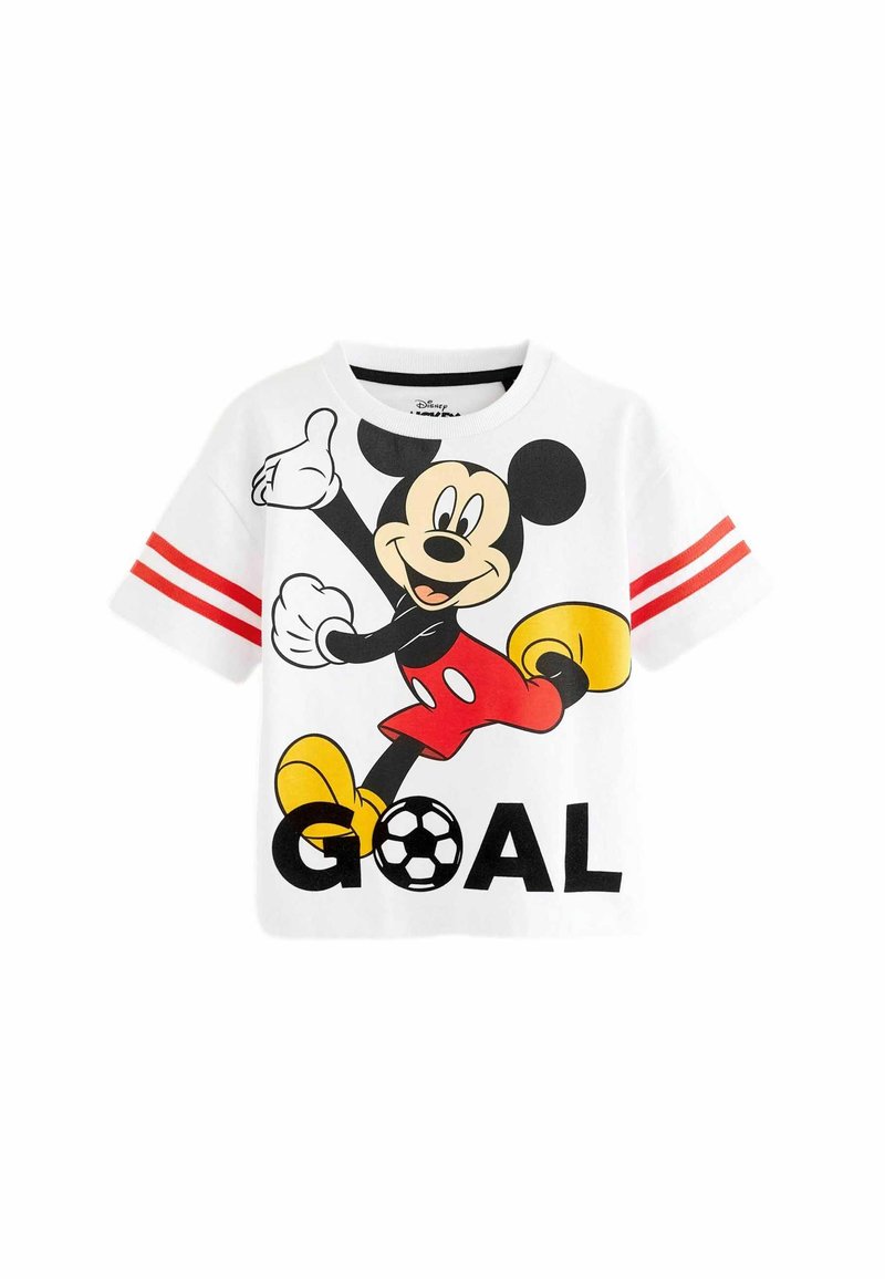 Next MICKEY FOOTBALL SHORT SLEEVE - REGULAR FIT - Triko s potiskem - white