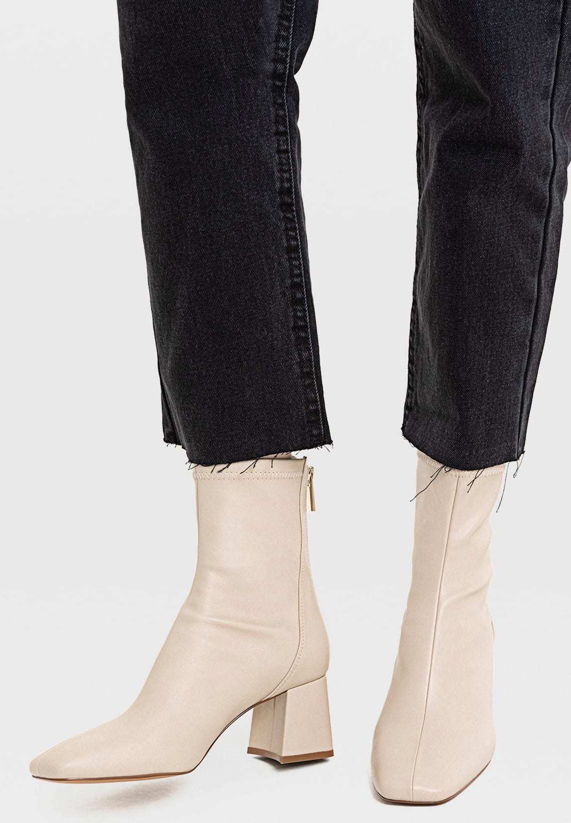 stiefeletten mit absatz zu stoffhose stiefeletten mit absatz zu stoffhose