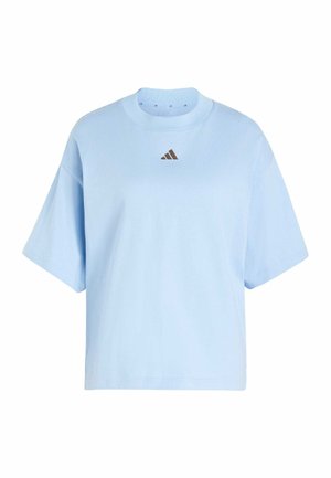 adidas Sportswear, ADIDAS SPORTSWEAR 3 STRIPES STUDIO BOYFRIEND TEE - T-shirt imprimé - glow blue