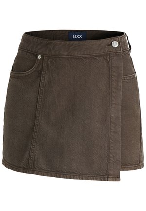 JJXX, JXGRETA LEA HW DENIM SKORT - Falda pantalón - Brown