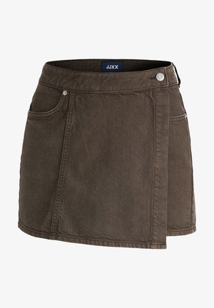 JJXX, JXGRETA LEA HW DENIM SKORT - Seelikpüksid - Brown