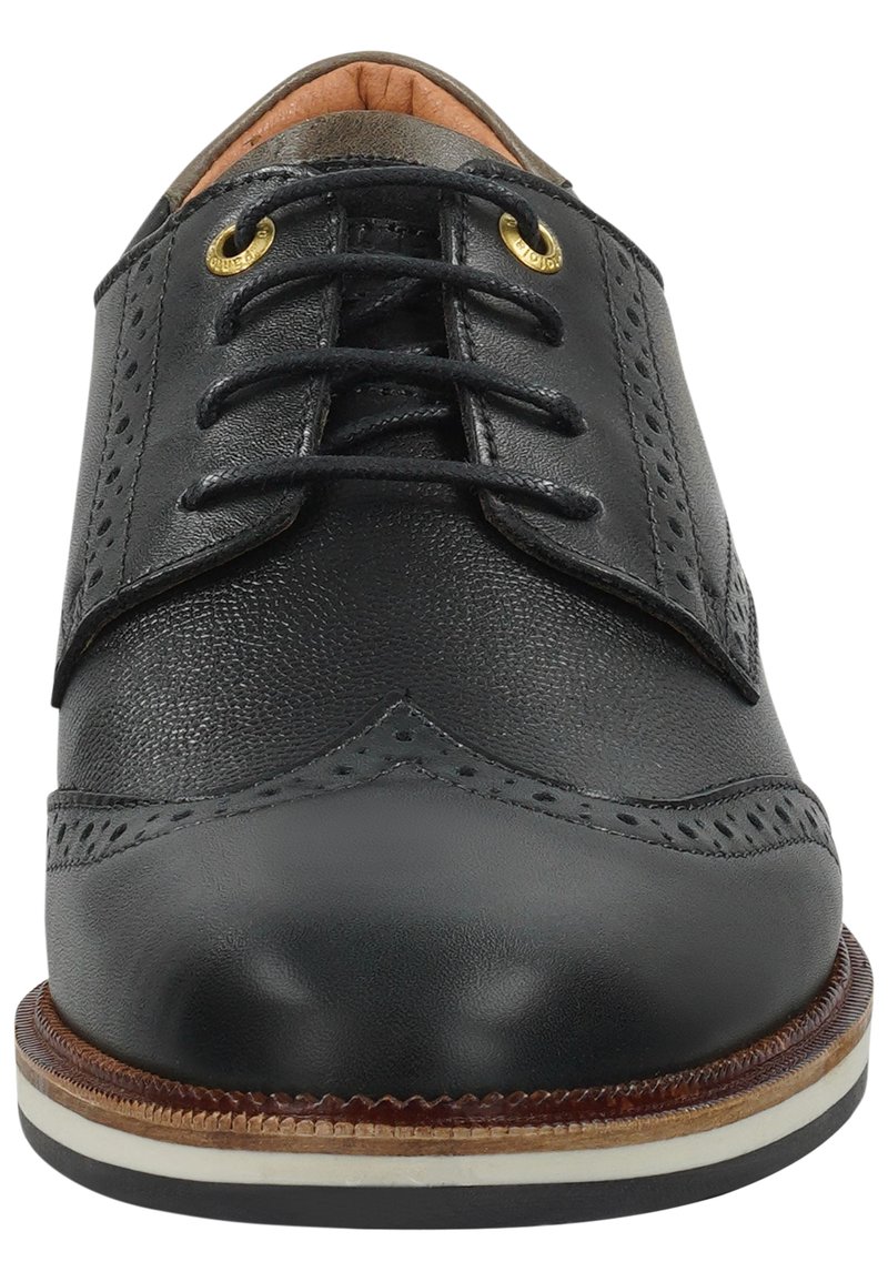 Pantofola D\'oro Black Textured Oxfords Pantofola D main image 2