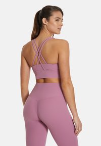 SQUATPROOF NIMBLE HIGH WAIST - Tajice - velvet powder