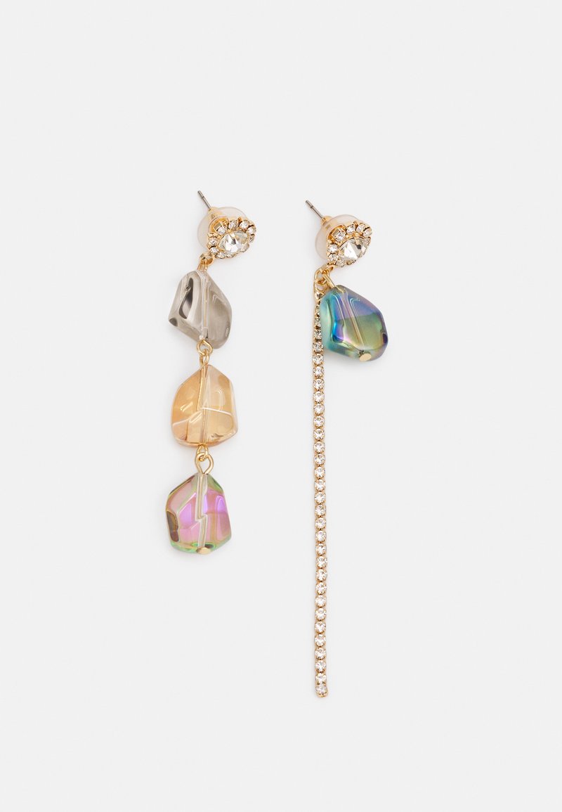 sweet deluxe STATEMENT DROP EARRINGS Øreringe goldcoloured/green