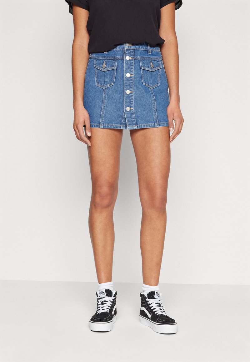 VMHILLA Midi Skirt - Light Blue Denim