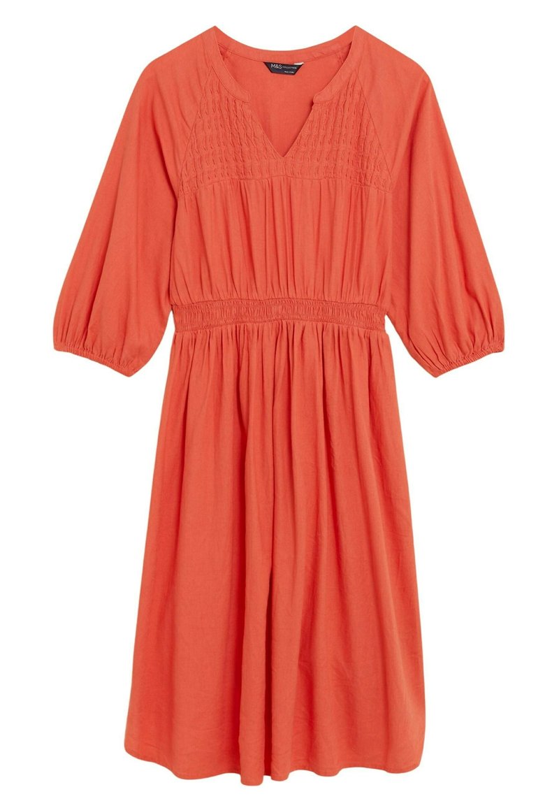marks and spencer orange dress M&S just confirmed the dress shape of summer  and it instantly solves  heatwave style, at 40