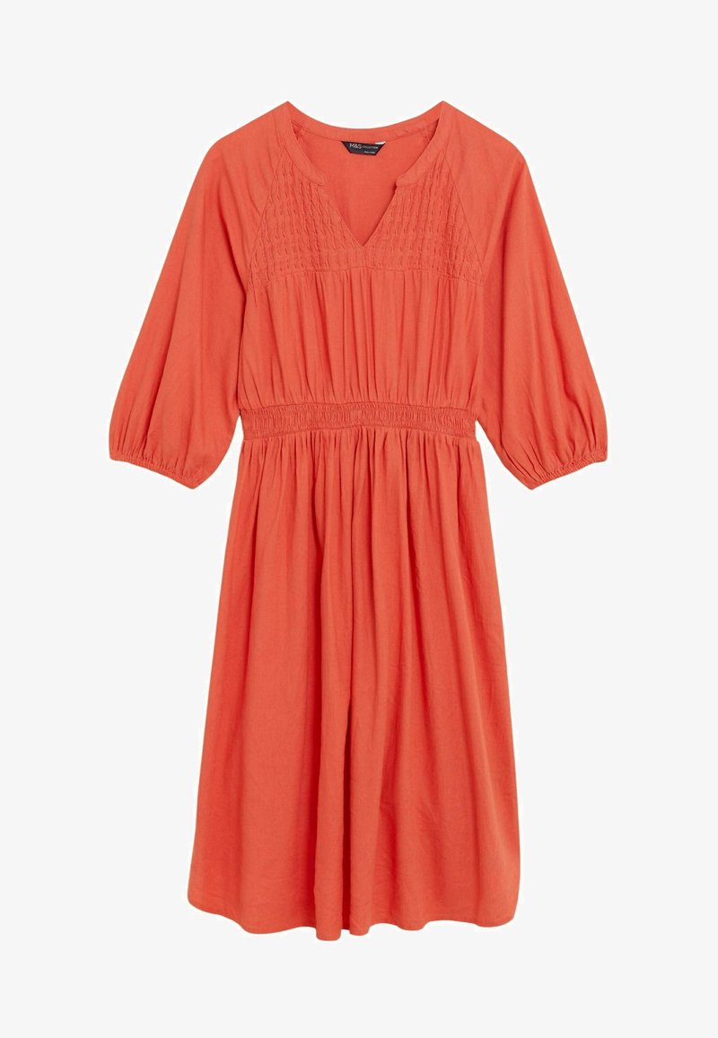 marks and spencer orange dress M&S just confirmed the dress shape of summer and it instantly solves heatwave style, at 40