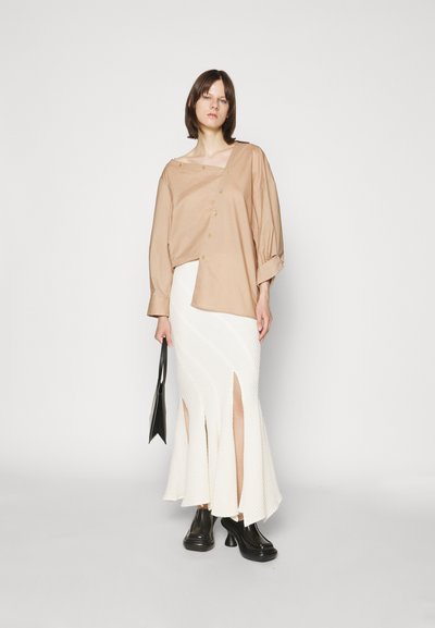 A.W.A.K.E. MODE TWISTED SKIRT - Μάξι φούστα - ivory