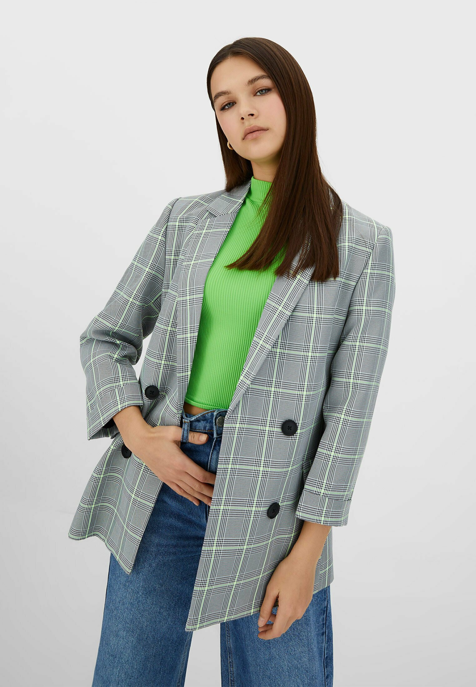 Stradivarius Cappotto corto - green/verde - Zalando.it