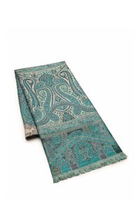Maxi Sciarpa Double-face in verde scuro