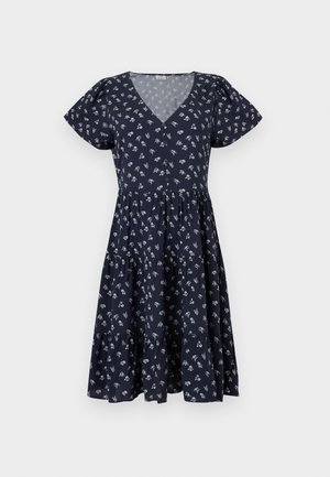 JDY, JDYSEZEN LIFE BUTTON DRESS - Hverdagskjole - night sky/cloud dancer